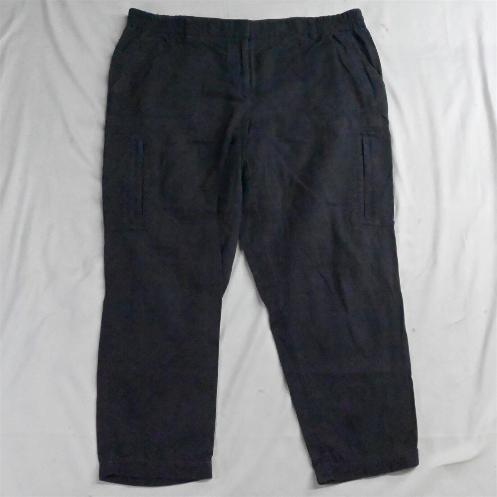 LOFT 12 Dark Gray Lyocell Stretch Womens‎ Casual Cargo Pants